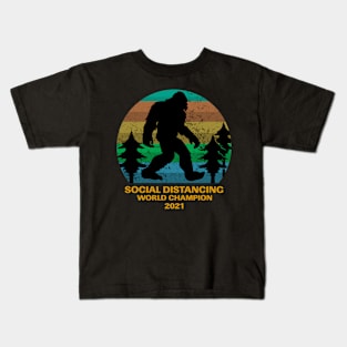 bigfoot distancing Kids T-Shirt